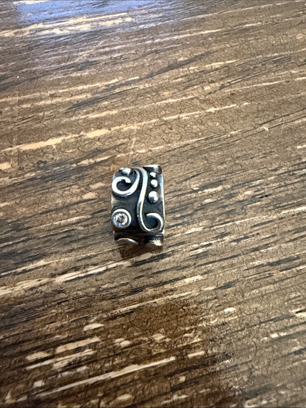 Sterling Silver Tendril Clip Charm for Pandora Bracelet
